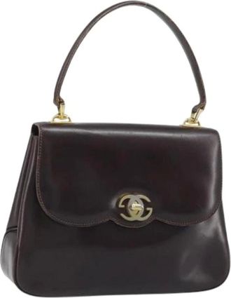 Gucci Pre-owned Handbags, female, Brown, Size: ONE SIZE Pre-owned Vintage Hand Bag
