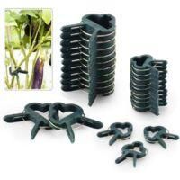 OEM 80 Clips De Soporte Ajustables Para Plantas, Para Jard&iacute;n, Vides Y Hortalizas (40 Grandes Y 40 Peque&ntilde;os) - Crezuo