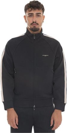 Emporio Armani Heren, Sweatshirts & Hoodies, Blauw, Maat: XL Katoen