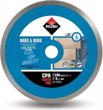 Rubi 30926 Disco Diamante Material Duro Cont&iacute;nuo (cpa) 200 Superpro, Gris, 200 Mm