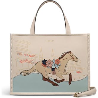 Radley London Kentucky Derby Spring 2026 Small Ziptop Satchel Bag in Salt at Nordstrom