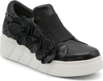 Charles by Charles David Womens Charles David Rachelle Sneakers Black White Platform Shoes GAL1500