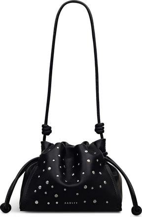 Radley London The Roxburgh - Stud Small Drawstring Crossbody Bag in Black at Nordstrom
