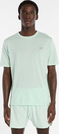 New Balance Mens RC Essential T-Shirt in Green/Grey Poly Knit, size 2X-Large