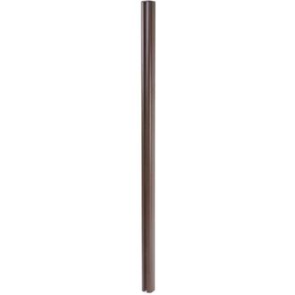 Hhg Hhg - Nunca Usado] Poste Aluminio Sarthe Valla Wpc, Poste Columna, Sistema Plug-in 1.86m, Marr&oacute;n