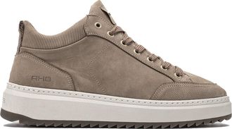 Rehab sneakers Rehab bruin effen rubber en leer