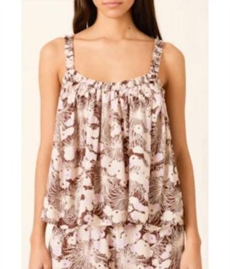 Alix of Bohemia Tali Sleeveless Top In Dandelion Dusk Print