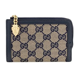 Gucci Navy Canvas Wallet (Bi-Fold) (Pre-Owned)
