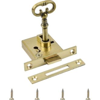 OEM Cerradura Vintage, 1 Cerradura Para Muebles Chapada En Oro Con Cerradura Decorativa De Lat&oacute;n Antiguo - Crezuo