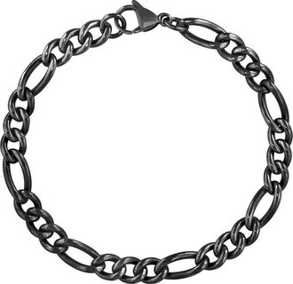 Effy Mens Black Titanium Figaro Chain Bracelet at Nordstrom Rack, Size 8.5