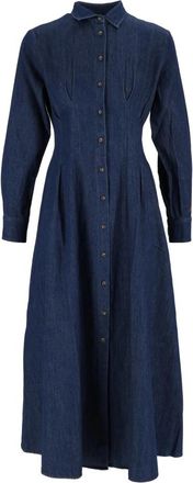 MC2 Saint Barth Abito a manica lunga - Dames - Shirt Kleedjes - Blauw - M - Kleedjes