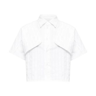 Maison Margiela Shirts, female, White, Size: 2XS S52Dt0044 Cotton Shirt
