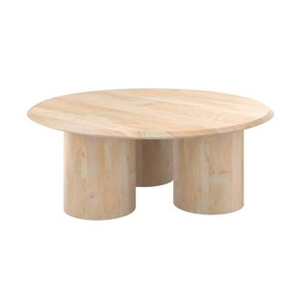 Rendez-Vous D&eacute;co Mesa baja redonda en madera de mango D90 cm