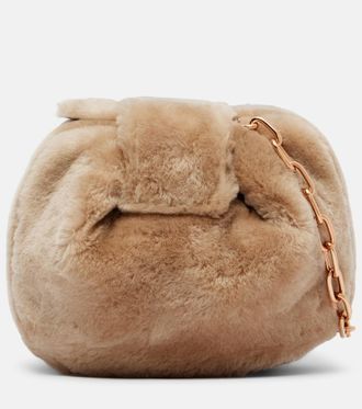 Gabriela Hearst Clutch Demi Small in shearling
