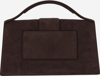 Jacquemus Womens Shoulder Bag Le Bambino Brown Suede