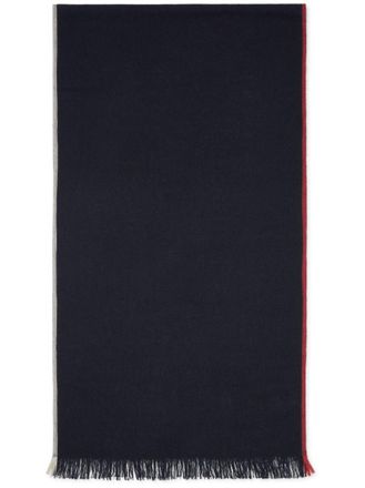 Brunello Cucinelli Blue Cashmere and cotton scarf