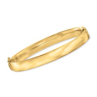 Ross-Simons 18kt Gold Over Sterling Polished Bangle Bracelet