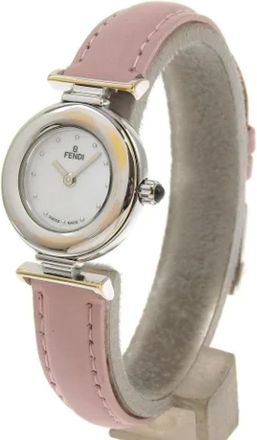 Fendi Pre-owned Watches, female, Pink, Size: ONE SIZE Pre-owned Stainless Steel Watch