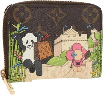 Louis Vuitton Pre-owned Wallets, female, Multicolor, Size: ONE SIZE Pre-owned Vintage Canvas Wallet