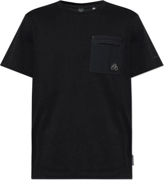 Moose Knuckles T-Shirts, male, Black, Size: XL Dalon T-Shirt