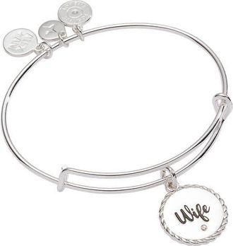 Alex and Ani Wife Charm Bangle Bracelet in Silver at Nordstrom, Size Small/medium