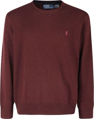 Polo Ralph Lauren Aged Wine Crewneck Merino Wool Pullover Sweater