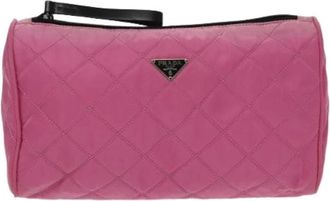 Prada Pre-owned Mini Bags, female, Pink, Size: ONE SIZE Pre-owned Toiletry pouch