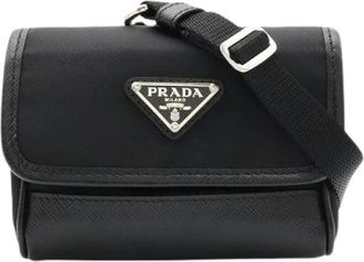 Prada Pre-owned Nylon Crossbody Bag - Dames - Vintage Schoudertas - Zwart - ONE Size - Nylon - Vintage