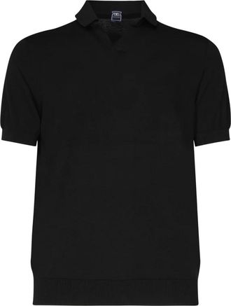 Fedeli Heren, Tops, Zwart, Maat: XL Katoen