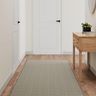 vidaXL Vidaxl - Alfombra De Pasillo Con Aspecto De Sisal Gris Taupe 80x300 Cm