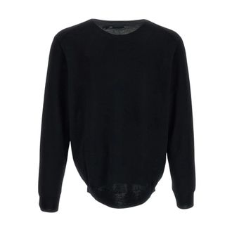 Polo Ralph Lauren Truien & Vesten, Heren, Zwart, L, Wol, Merino Wol Trui met Ronde Hals