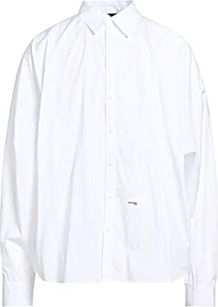 Dsquared2 White Relaxed Logo Shirt