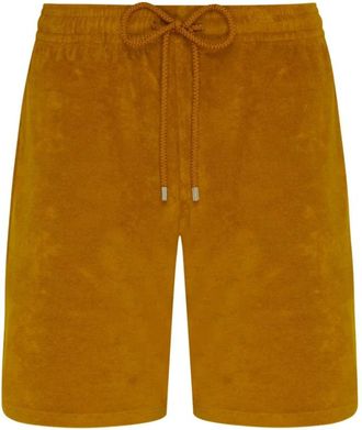Vilebrequin Terry Bermuda Shorts Solid - Heren - Korte Broeken - Geel - L - Katoen - Korte Broeken