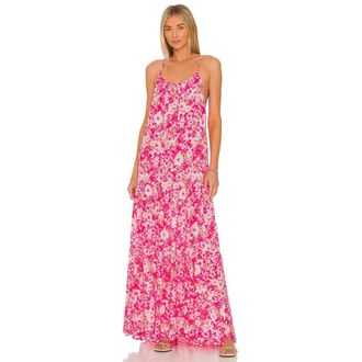 BB Dakota By Steve Madden Garden Of Dreams Maxi Dress Womens Pink JZZ295