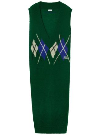 Burberry Intarsia handschoenen - Groen