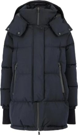 Herno Puffy Woven Half Coat - Dames - Dons jassen - Zwart - 3XL - Polyester - Jassen