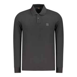 HUGO BOSS Black Cotton Mens Polo Mens Shirt