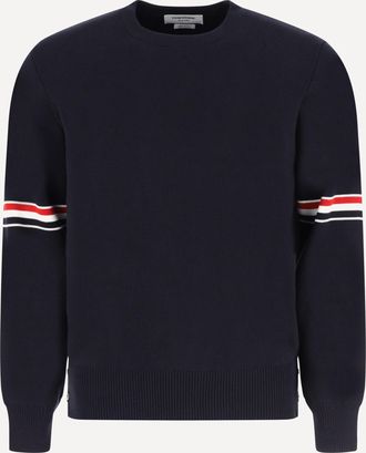 Thom Browne Maglione girocollo in cotone Man 5