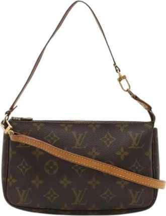 Louis Vuitton Pre-owned Monogram Pochette - Dames - Vintage Schoudertas - Bruin - ONE Size - Vintage