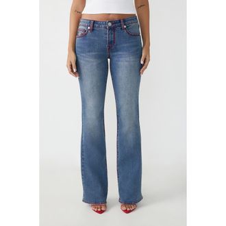 True Religion Becca Big T Mr Bootcut Jeans in Medium Wintry Wash at Nordstrom Rack, Size 28