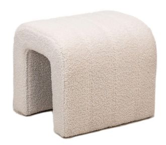 Nordlys Puf en lana blanca