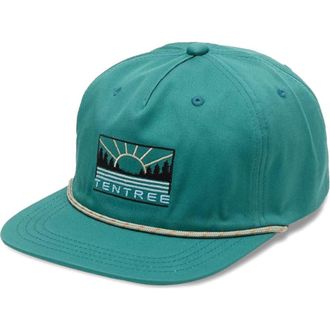 tentree Weekend Away Apex Hat in Tidal Teal/meteorite Black at Nordstrom