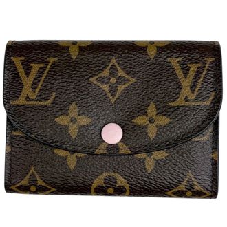 Louis Vuitton Brown Monogram Rose Ballerine Monogram Coin Purse/Coin Case (Pre-Owned)