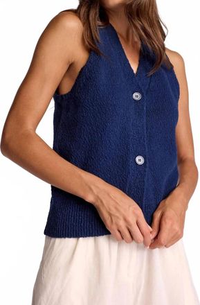 Sundays Zya Sweater Vest In Navy