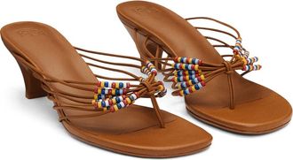 Reformation Jessica Thong Sandal in Rum Leather at Nordstrom, Size 10.5