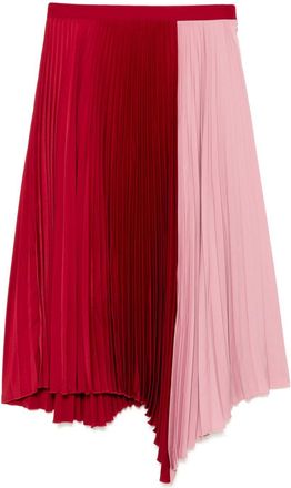 Maison Kitsun&eacute; Gonna midi a pieghe - Rosa