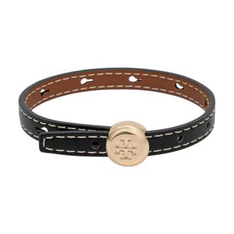 Tory Burch Accessoires, Dames, Zwart, ONE Size, Leer, Icon Armband