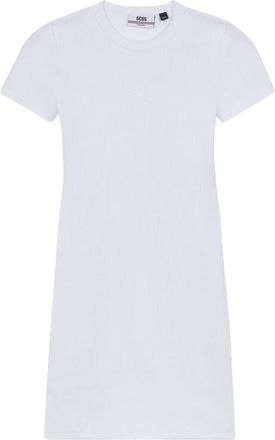 GCDS T-shirts - Dames - Korte kleedjes - Wit - M - Katoen - Kleedjes