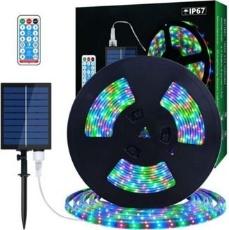 OEM Tira De Luces Led Solares Multicolor De 10 M, Ideal Para Iluminar El Hogar, Fiestas, Jard&iacute;n Y Piscina