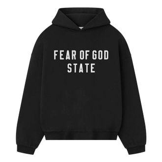 Fear of God Fleece 25FW Hood Sweatshirt Jet Black 192SP256210F